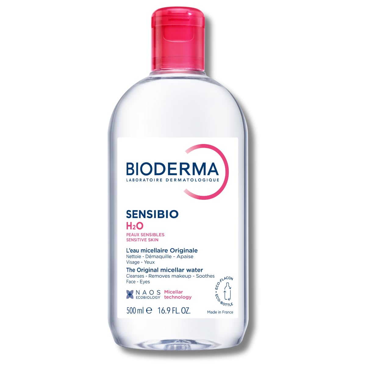 میسلار واتر بایودرما مدل Sensibio H2O حجم 500 میلی لیتر پوست حساس