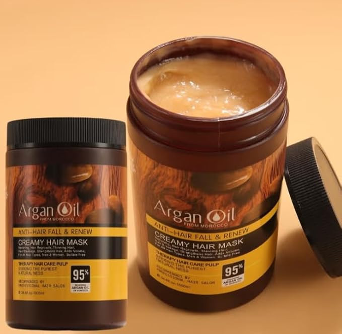 ماسک مو بدون سولفات لایتنس مدل Argan Oil حجم 1000 میل