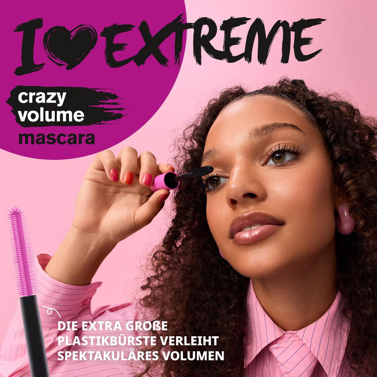 ریمل اسنس حجم دهنده مدل I Love Extreme Crazy Volume اصل