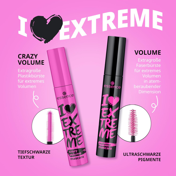 ریمل حجم دهنده اسنس مدل I Love Extreme Volume اصل