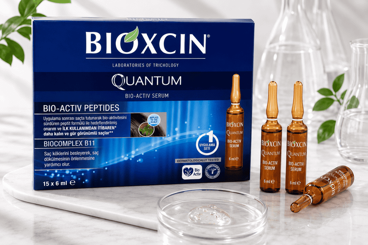 پک 15 عددی سرم مو ضد ریزش بیوکسین BIOXCIN مدل QUANTUM